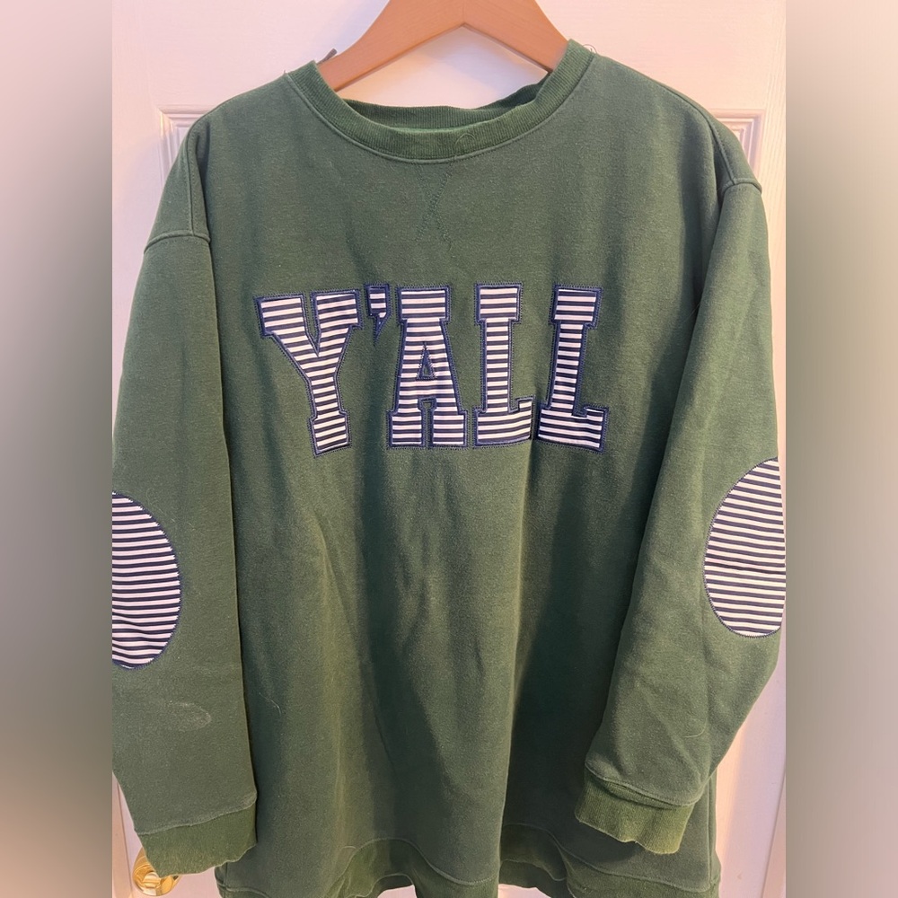 MarleyLilly Embroidered Y’all Sweatshirt